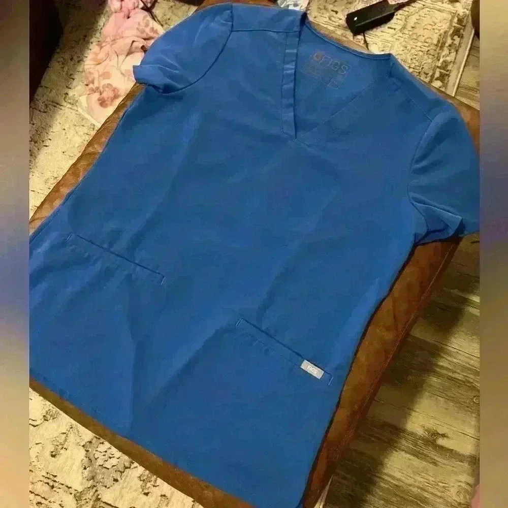 Figs Scrub Top XS - blue - Picture 2 of 3